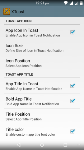 Как настроить системные уведомления Android с помощью Xtoast